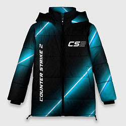 Женская зимняя куртка Counter Strike 2 неоновые лампы