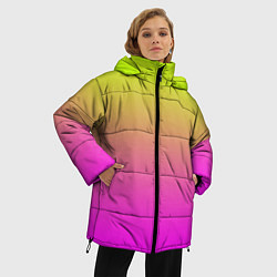 Куртка зимняя женская Градиент яркий, цвет: 3D-светло-серый — фото 2