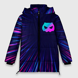 Женская зимняя куртка DanMachi neon blast lines