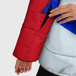 Куртка зимняя женская СССР геометрия спорт, цвет: 3D-черный — фото 2