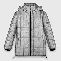 Куртка зимняя женская Текстура серого камня, цвет: 3D-светло-серый