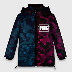 Куртка зимняя женская PUBG camo texture, цвет: 3D-красный