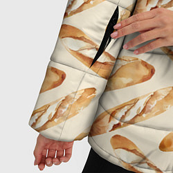 Куртка зимняя женская The baguette pattern, цвет: 3D-красный — фото 2