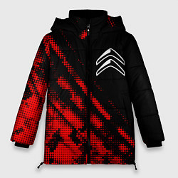 Куртка зимняя женская Citroen sport grunge, цвет: 3D-красный