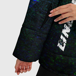 Куртка зимняя женская Lindemann glitch blue, цвет: 3D-черный — фото 2