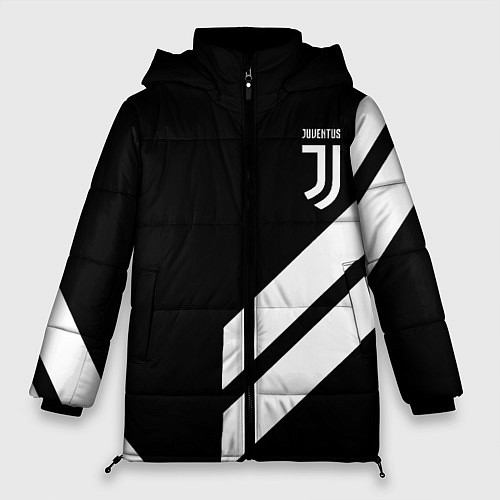 Женская зимняя куртка Juventus line white / 3D-Светло-серый – фото 1