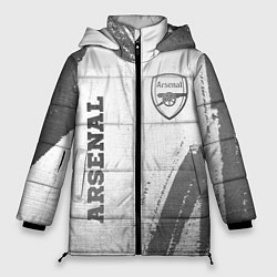 Куртка зимняя женская Arsenal - white gradient вертикально, цвет: 3D-черный