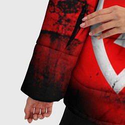 Куртка зимняя женская Linkin Park: Red style, цвет: 3D-черный — фото 2