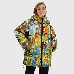 Куртка зимняя женская Simpsons Stories, цвет: 3D-светло-серый — фото 2