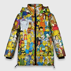 Куртка зимняя женская Simpsons Stories, цвет: 3D-красный