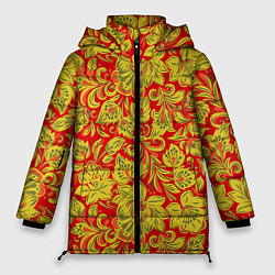 Куртка зимняя женская Хохлома, цвет: 3D-черный