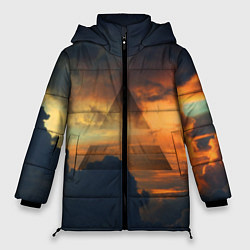 Куртка зимняя женская 30 seconds to mars, цвет: 3D-черный