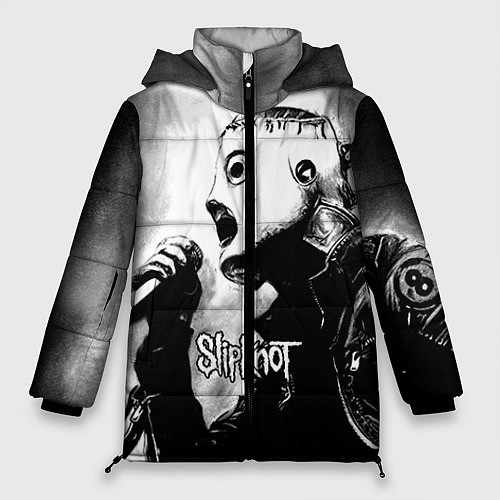Женская зимняя куртка Slipknot / 3D-Светло-серый – фото 1