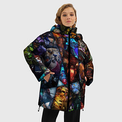 Куртка зимняя женская Dota 2: All Pick, цвет: 3D-красный — фото 2