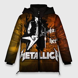 Куртка зимняя женская Metallica: James Hetfield, цвет: 3D-черный