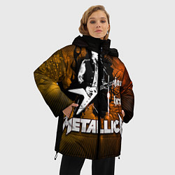 Куртка зимняя женская Metallica: James Hetfield, цвет: 3D-черный — фото 2