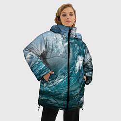 Куртка зимняя женская Волна, цвет: 3D-светло-серый — фото 2