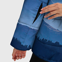 Куртка зимняя женская Горы, цвет: 3D-черный — фото 2