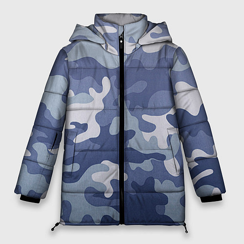 Женская зимняя куртка Камуфляж / 3D-Светло-серый – фото 1