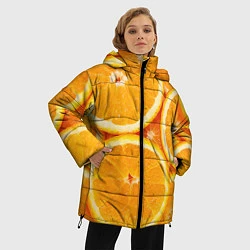 Куртка зимняя женская Апельсин, цвет: 3D-черный — фото 2