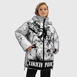 Куртка зимняя женская Linkin Park, цвет: 3D-красный — фото 2