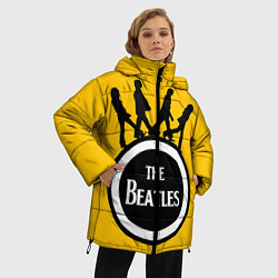 Куртка зимняя женская The Beatles: Yellow Vinyl, цвет: 3D-черный — фото 2