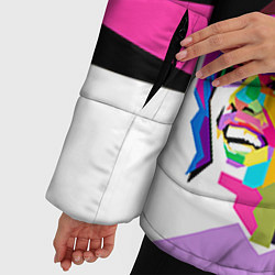 Куртка зимняя женская The Beatles: Poly-art, цвет: 3D-черный — фото 2