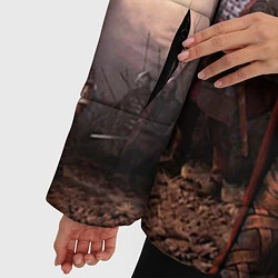 Куртка зимняя женская Князь Святослав Игоревич, цвет: 3D-светло-серый — фото 2