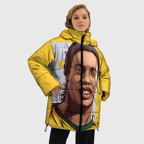 Женская зимняя куртка Ronaldinho Art / 3D-Красный – фото 3