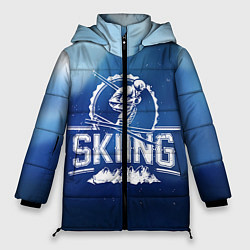 Куртка зимняя женская Лыжный спорт, цвет: 3D-черный