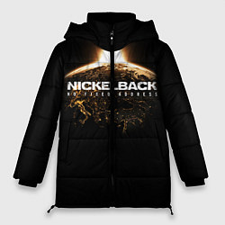 Куртка зимняя женская Nickelback: No fixed address, цвет: 3D-черный