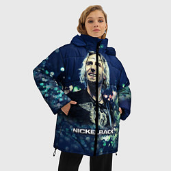 Куртка зимняя женская Nickelback: Chad Kroeger, цвет: 3D-светло-серый — фото 2