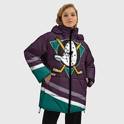 Куртка зимняя женская Anaheim Ducks Selanne, цвет: 3D-красный — фото 2