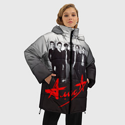 Куртка зимняя женская АлисА: Трасса E95, цвет: 3D-черный — фото 2
