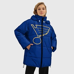 Куртка зимняя женская St Louis Blues: Tarasenko 91, цвет: 3D-черный — фото 2
