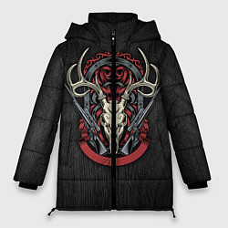 Куртка зимняя женская Охотничий трофей, цвет: 3D-черный