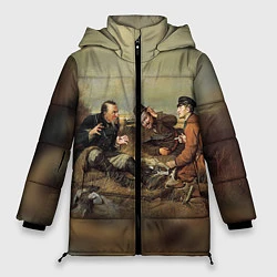 Куртка зимняя женская Русские охотники, цвет: 3D-красный