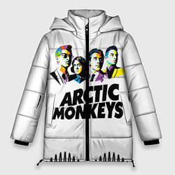 Куртка зимняя женская Arctic Monkeys: Music Wave, цвет: 3D-черный