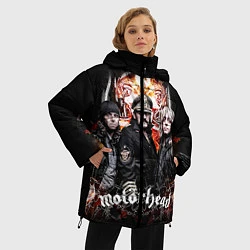 Куртка зимняя женская Motorhead Band, цвет: 3D-светло-серый — фото 2