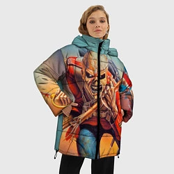 Куртка зимняя женская Iron Maiden: Crash arrow, цвет: 3D-черный — фото 2