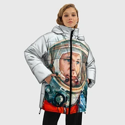Куртка зимняя женская Гагарин в полете, цвет: 3D-черный — фото 2