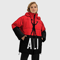 Куртка зимняя женская Ali Boxing, цвет: 3D-светло-серый — фото 2