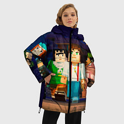 Куртка зимняя женская Minecraft Men's, цвет: 3D-красный — фото 2
