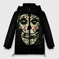 Куртка зимняя женская Misfits: Death Face, цвет: 3D-черный
