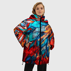 Куртка зимняя женская Перья, цвет: 3D-светло-серый — фото 2