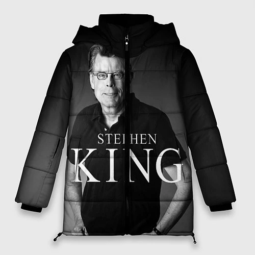 Женская зимняя куртка Стивен Кинг / 3D-Светло-серый – фото 1