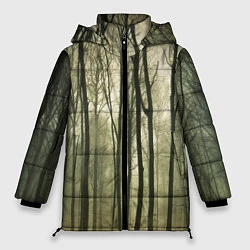 Куртка зимняя женская Чарующий лес, цвет: 3D-черный