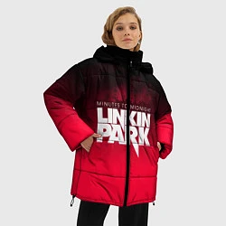 Куртка зимняя женская Linkin Park: Minutes to midnight, цвет: 3D-красный — фото 2