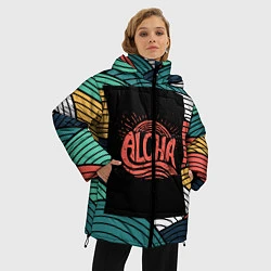 Куртка зимняя женская Алоха, цвет: 3D-черный — фото 2