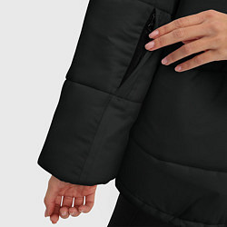 Куртка зимняя женская Черно-белый разрыв, цвет: 3D-черный — фото 2